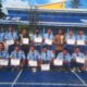 Tim futsal SMK Muhammadiyah 2 Kalirejo bersama waka kurikulum (Bapak Ikhtiarno S.Pd) dan waka kesiswaan (Bapak Agu Setia Budi,S.T)